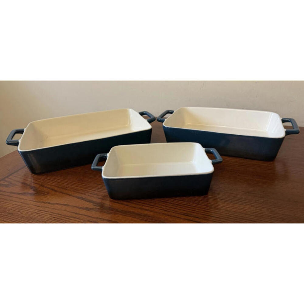 KOOV Bakeware Set, Ceramic Baking Dish, Rectangular Baking Pans Set, Casserol...